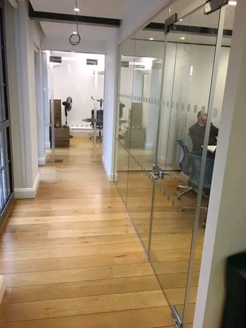 Glass Partition Installation Example 1